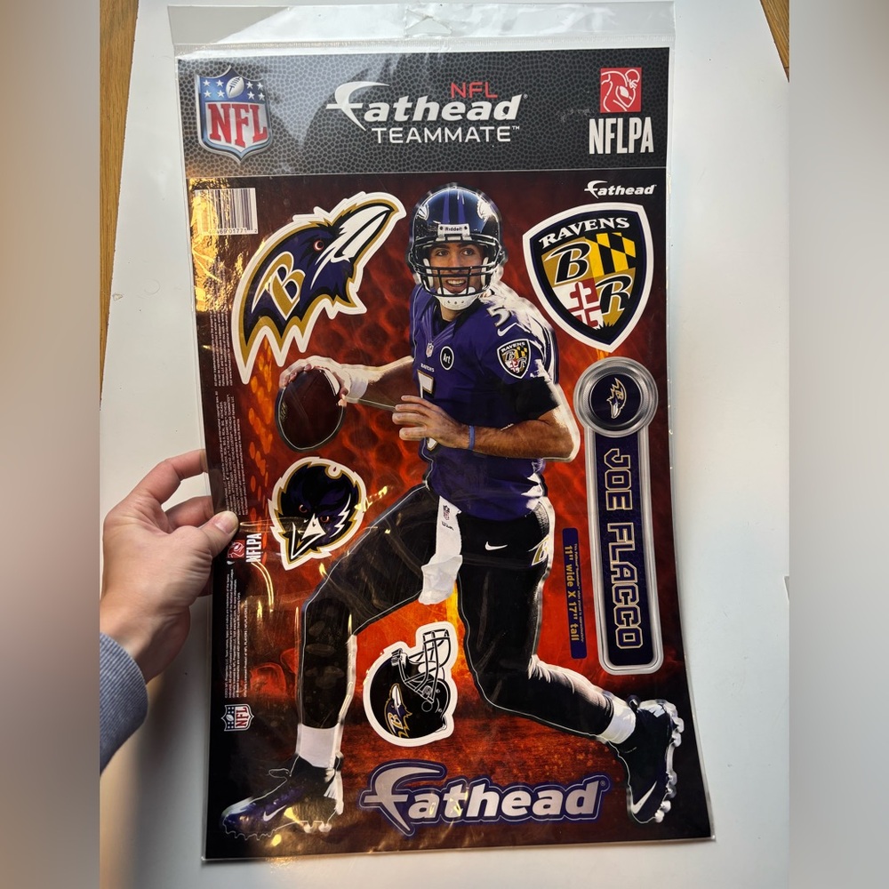 NFL Fathead Baltimore Ravens Joe Flacco decal set‎